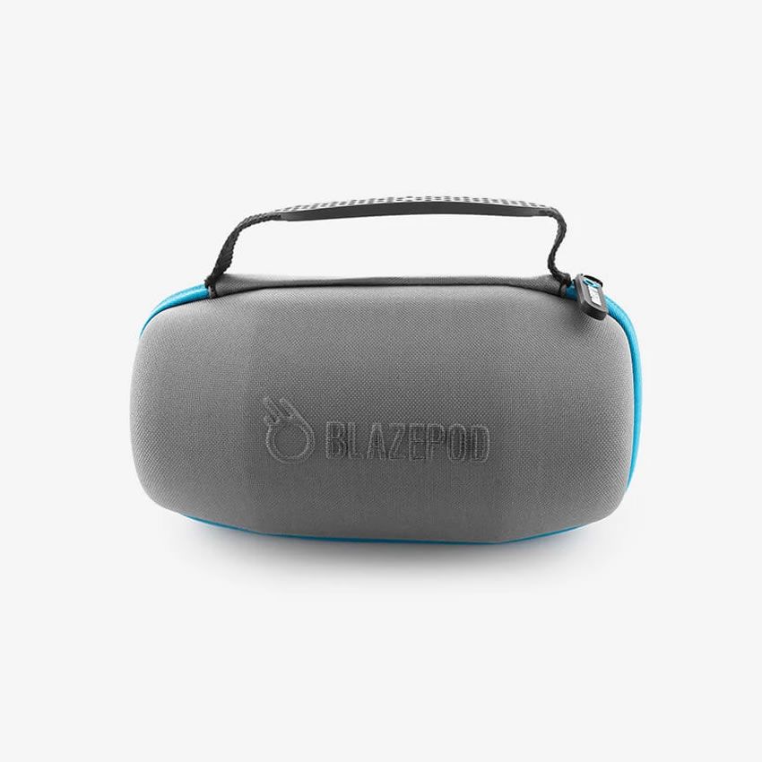 BlazePod Tragetasche für 4 Pods, grau mit blauem Rand und Griff