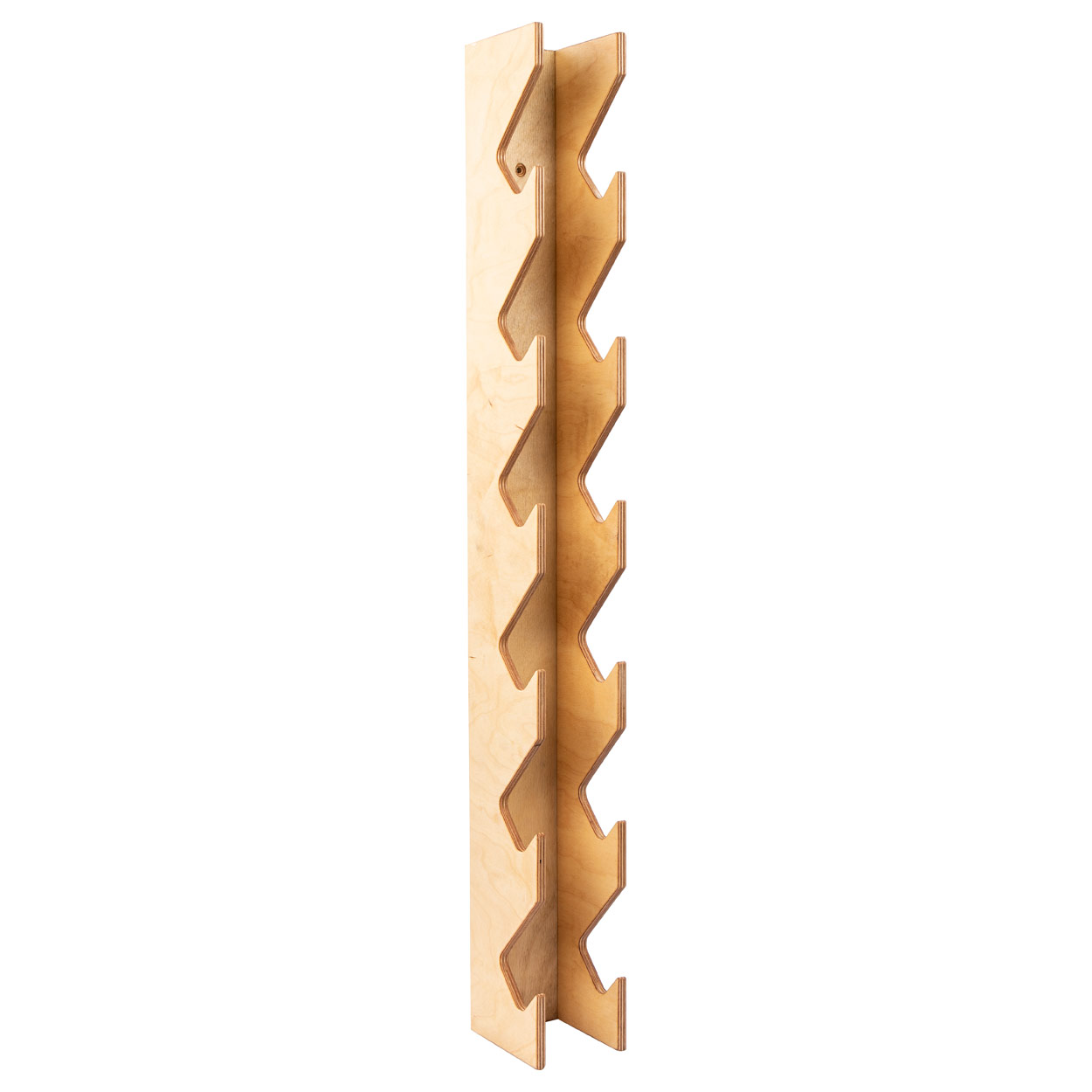 Wandhalterung aus Holz für Hanteln, leer ohne Gewichte