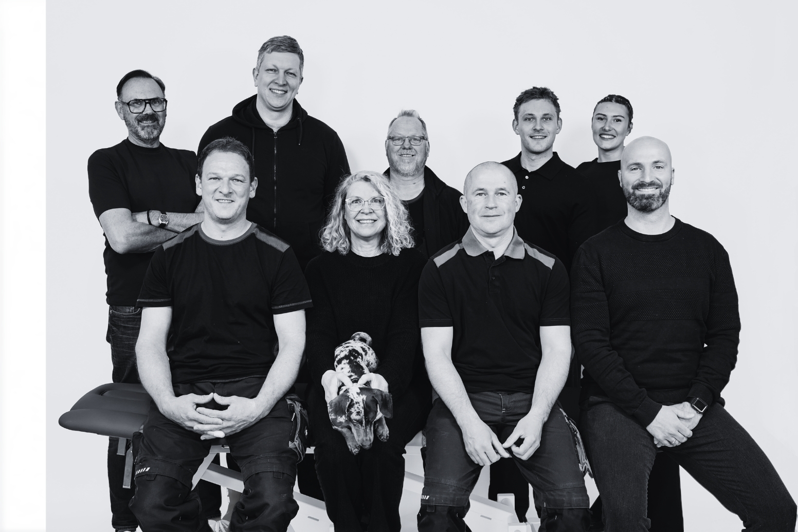Das Physiobuy-Team in der Ausstellung für Praxisausstattung in Steinfurt