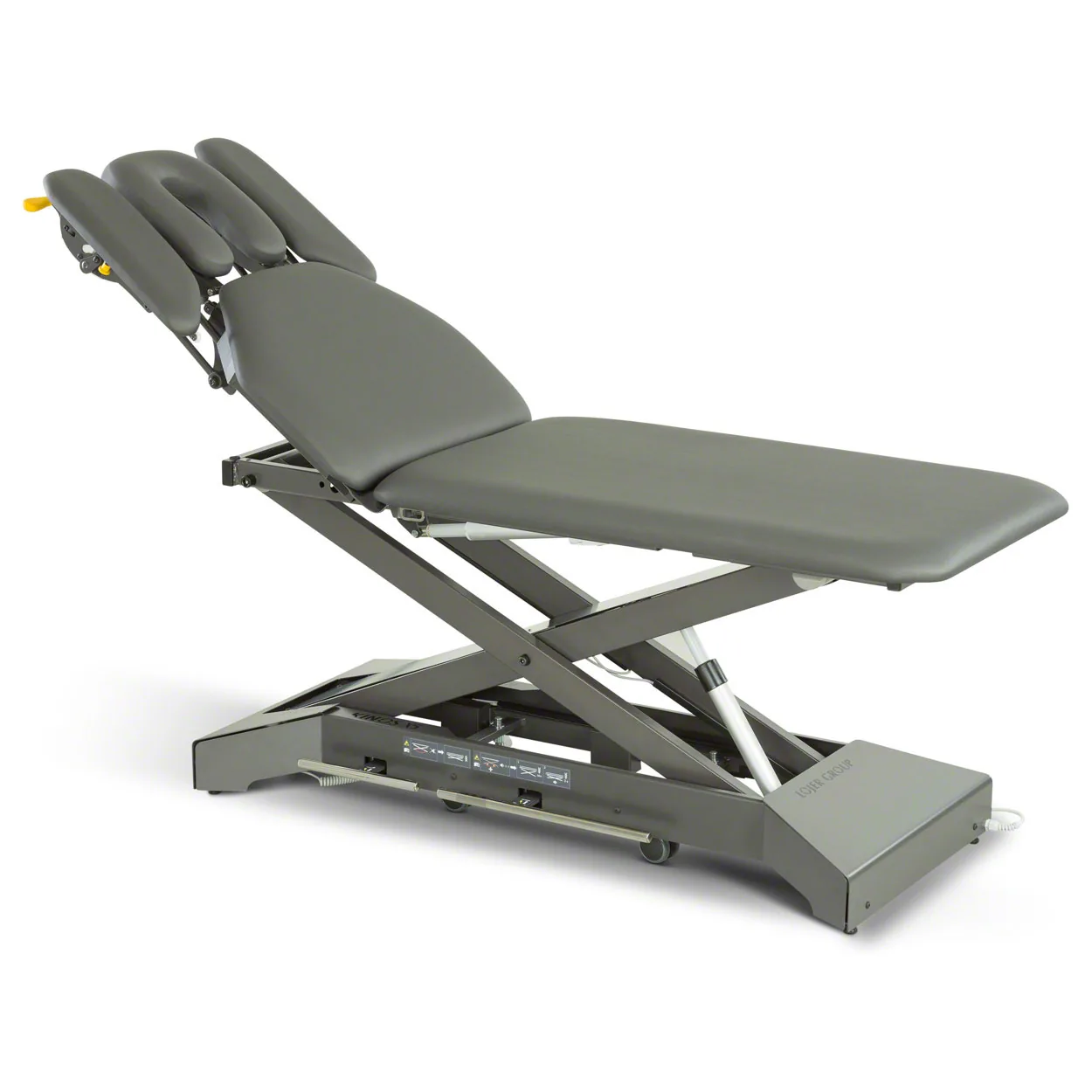Neu Lojer Therapieliege Kinos X5 Radautomatik & Fußschalter, LxBxH 203x65x46-95 cm, carbon