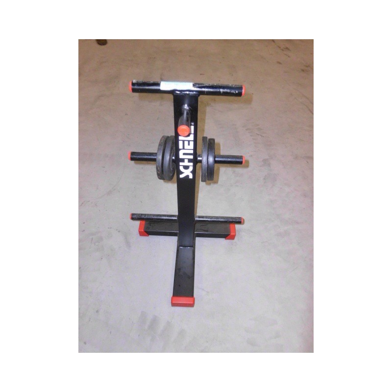 Schnell Hantelständer in Schwarz mit roten Griffenden