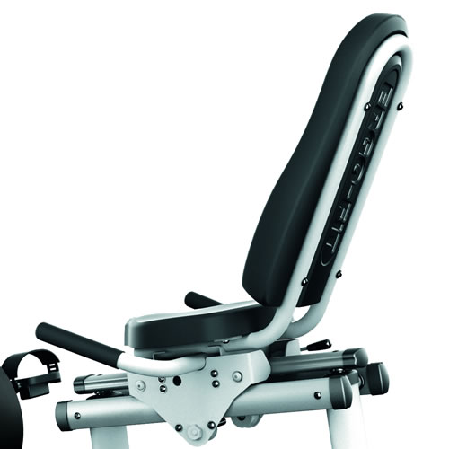 Ergo-Fit Recumbent 4000, gepolsterter Sitz mit Rückenlehne im Detail