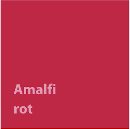 Polsterfarbe Amalfi rot